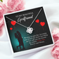 To My Girlfriend Forever and Always Infinity Knot Necklace Message Card-Express Your Love Gifts