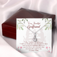 To My Girlfriend Forever my Soulmate Alluring Ribbon Necklace Message Card-Express Your Love Gifts