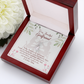 To My Girlfriend Forever my Soulmate Alluring Ribbon Necklace Message Card-Express Your Love Gifts