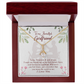 To My Girlfriend Forever my Soulmate Alluring Ribbon Necklace Message Card-Express Your Love Gifts