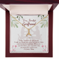 To My Girlfriend Forever my Soulmate Alluring Ribbon Necklace Message Card-Express Your Love Gifts