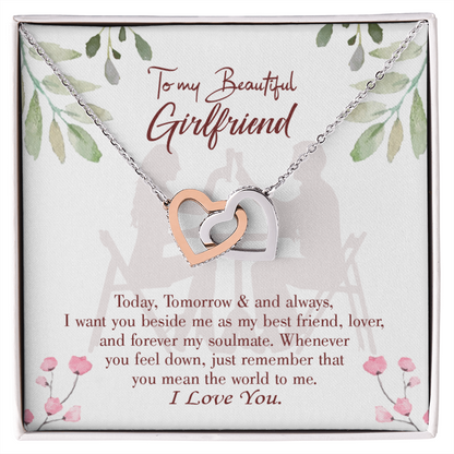 To My Girlfriend Forever my Soulmate Inseparable Necklace-Express Your Love Gifts