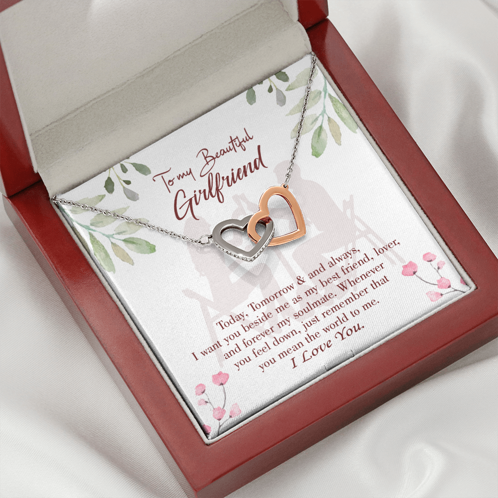 To My Girlfriend Forever my Soulmate Inseparable Necklace-Express Your Love Gifts