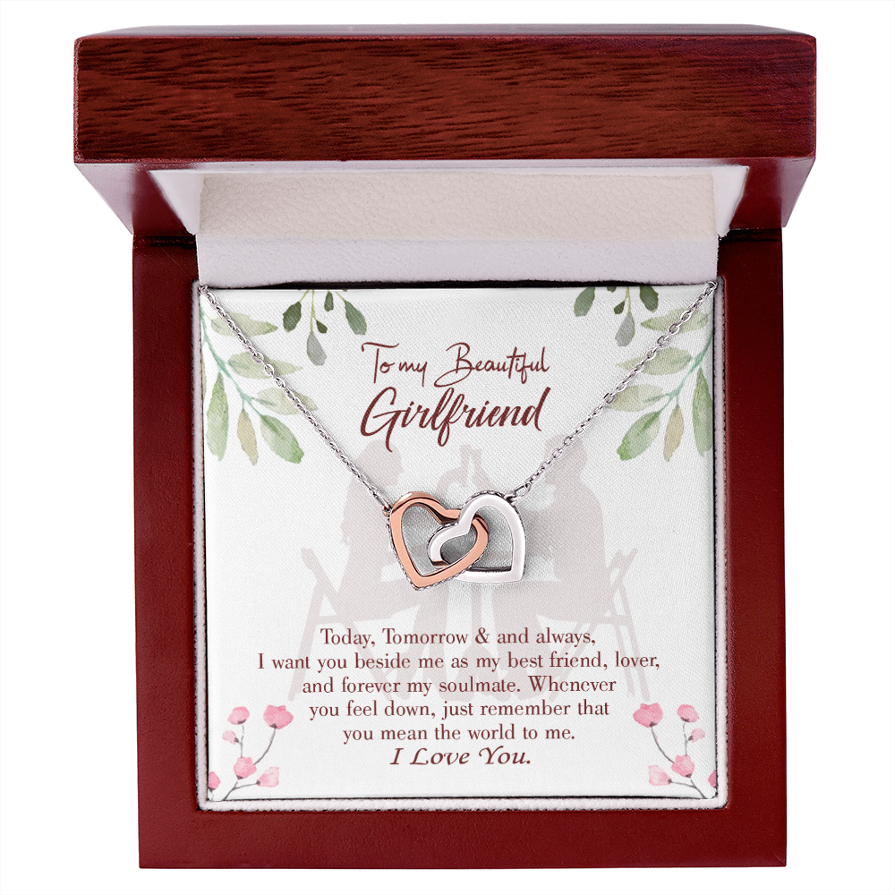 To My Girlfriend Forever my Soulmate Inseparable Necklace-Express Your Love Gifts