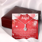 To My Girlfriend Forgive Me Alluring Ribbon Necklace Message Card-Express Your Love Gifts
