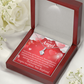 To My Girlfriend Forgive Me Alluring Ribbon Necklace Message Card-Express Your Love Gifts