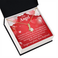 To My Girlfriend Forgive Me Alluring Ribbon Necklace Message Card-Express Your Love Gifts
