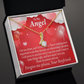 To My Girlfriend Forgive Me Alluring Ribbon Necklace Message Card-Express Your Love Gifts