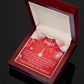 To My Girlfriend Forgive Me Alluring Ribbon Necklace Message Card-Express Your Love Gifts