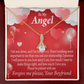 To My Girlfriend Forgive Me Alluring Ribbon Necklace Message Card-Express Your Love Gifts