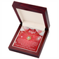 To My Girlfriend Forgive Me Infinity Knot Necklace Message Card-Express Your Love Gifts