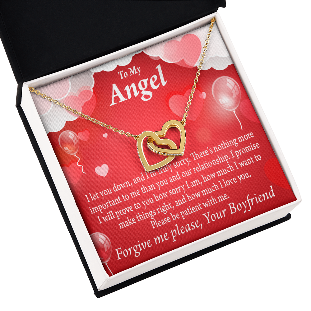 To My Girlfriend Forgive Me Inseparable Necklace-Express Your Love Gifts