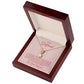 To My Girlfriend From the Day You Walked Into My Life Alluring Ribbon Necklace Message Card-Express Your Love Gifts
