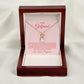 To My Girlfriend From the Day You Walked Into My Life Alluring Ribbon Necklace Message Card-Express Your Love Gifts