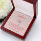 To My Girlfriend From the Day You Walked Into My Life Alluring Ribbon Necklace Message Card-Express Your Love Gifts