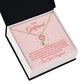 To My Girlfriend From the Day You Walked Into My Life Alluring Ribbon Necklace Message Card-Express Your Love Gifts