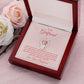 To My Girlfriend From the Day You Walked Into My Life Alluring Ribbon Necklace Message Card-Express Your Love Gifts