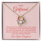 To My Girlfriend From the Day You Walked Into My Life Forever Necklace w Message Card-Express Your Love Gifts