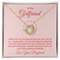To My Girlfriend From the Day You Walked Into My Life Infinity Knot Necklace Message Card-Express Your Love Gifts