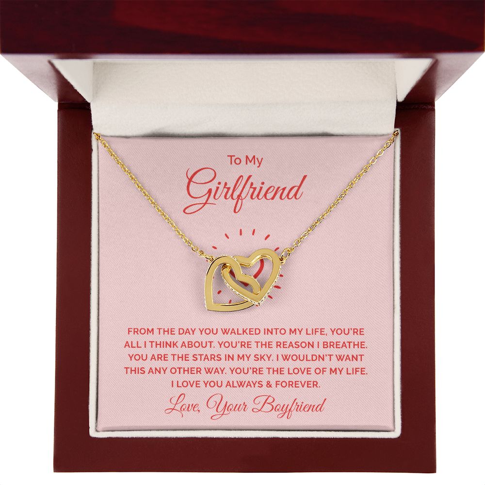 To My Girlfriend From the Day You Walked Into My Life Inseparable Necklace-Express Your Love Gifts