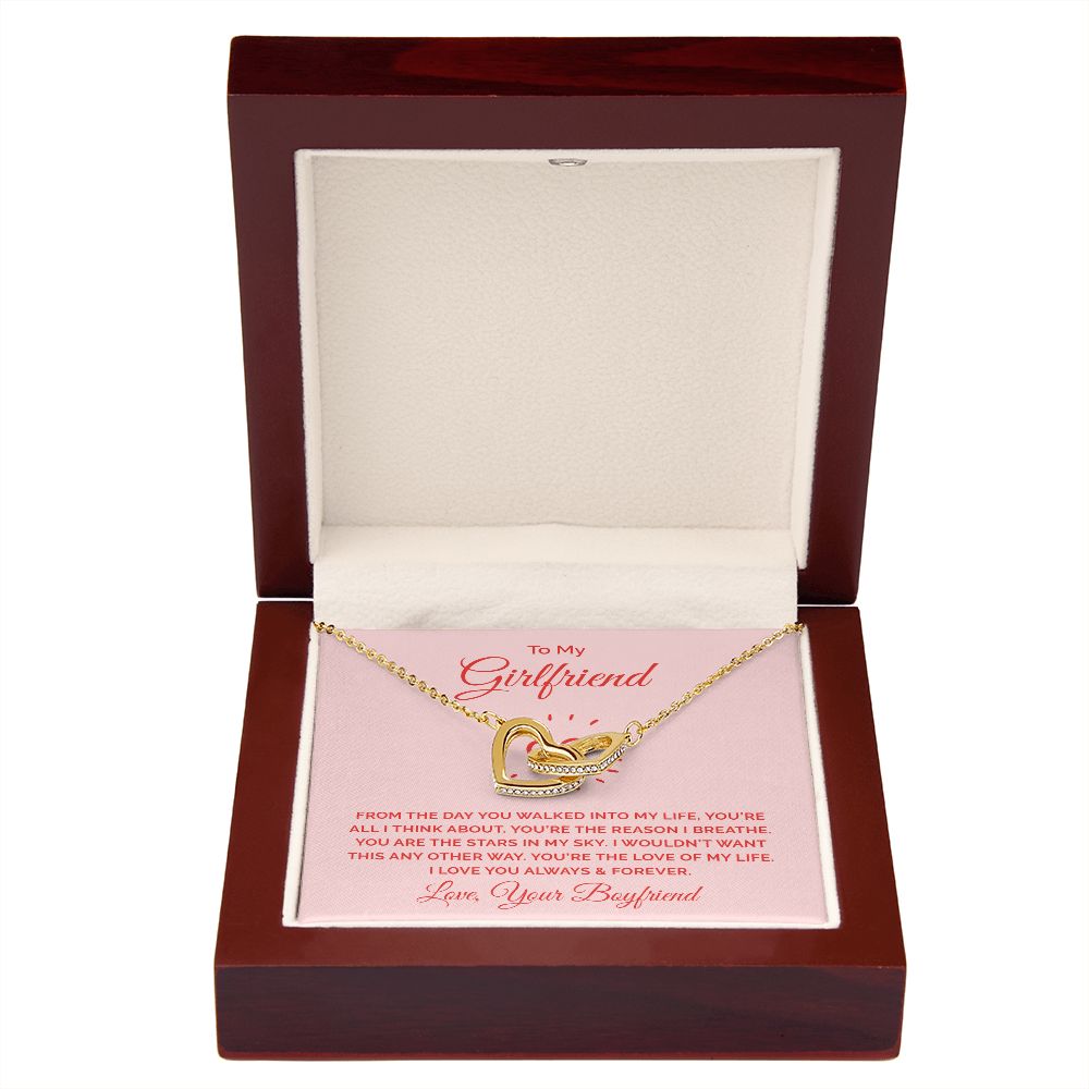 To My Girlfriend From the Day You Walked Into My Life Inseparable Necklace-Express Your Love Gifts