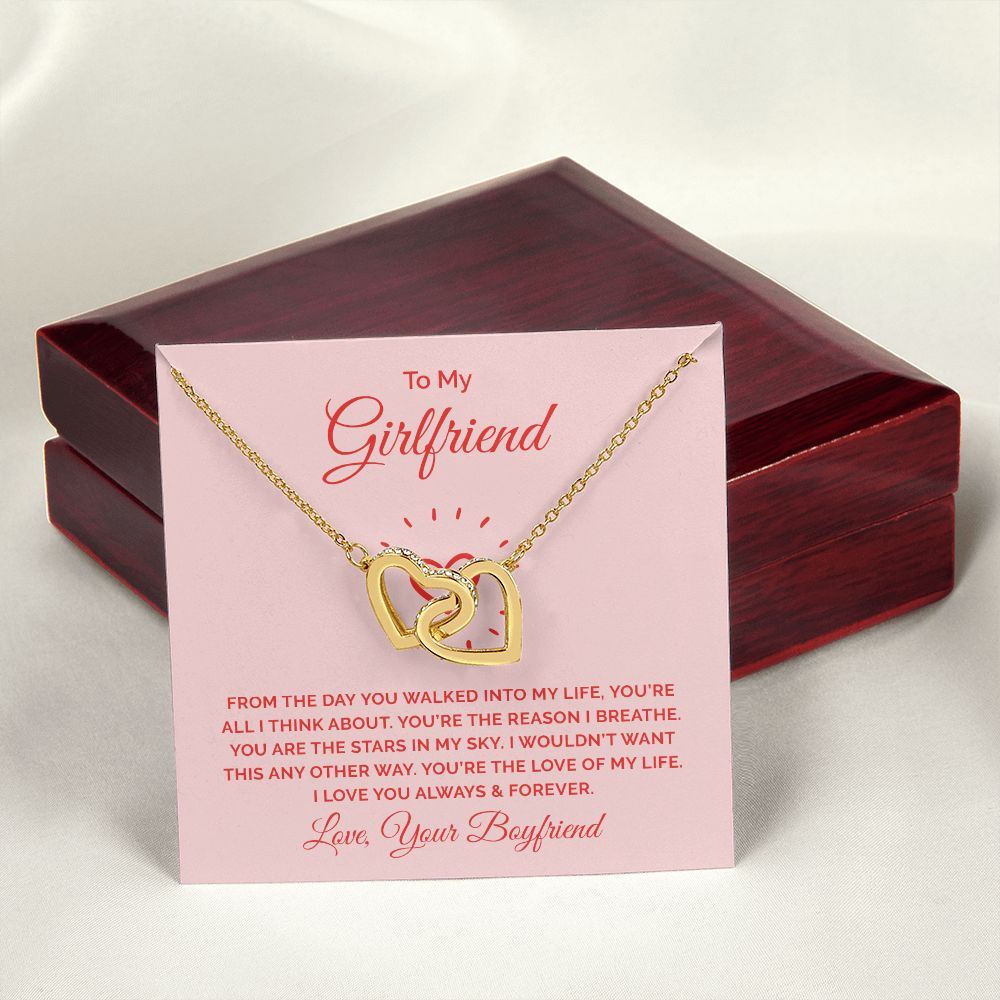 To My Girlfriend From the Day You Walked Into My Life Inseparable Necklace-Express Your Love Gifts