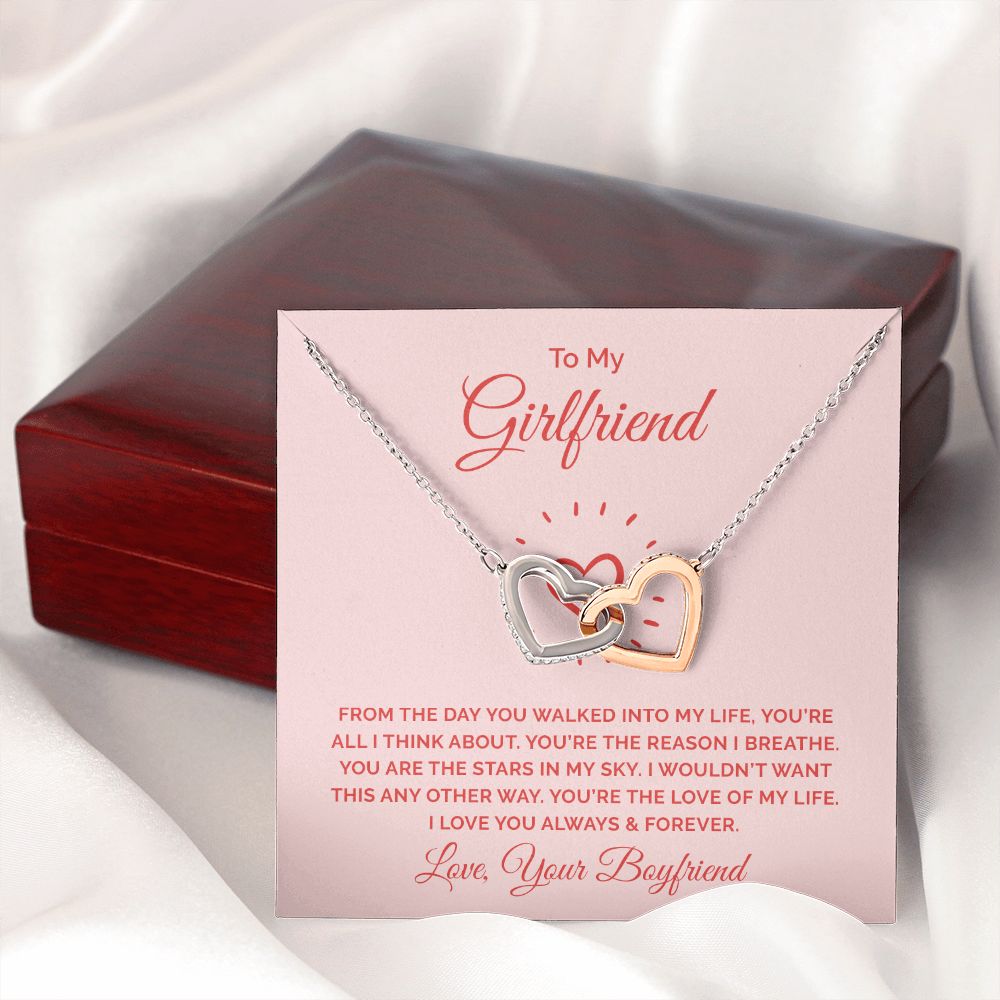 To My Girlfriend From the Day You Walked Into My Life Inseparable Necklace-Express Your Love Gifts