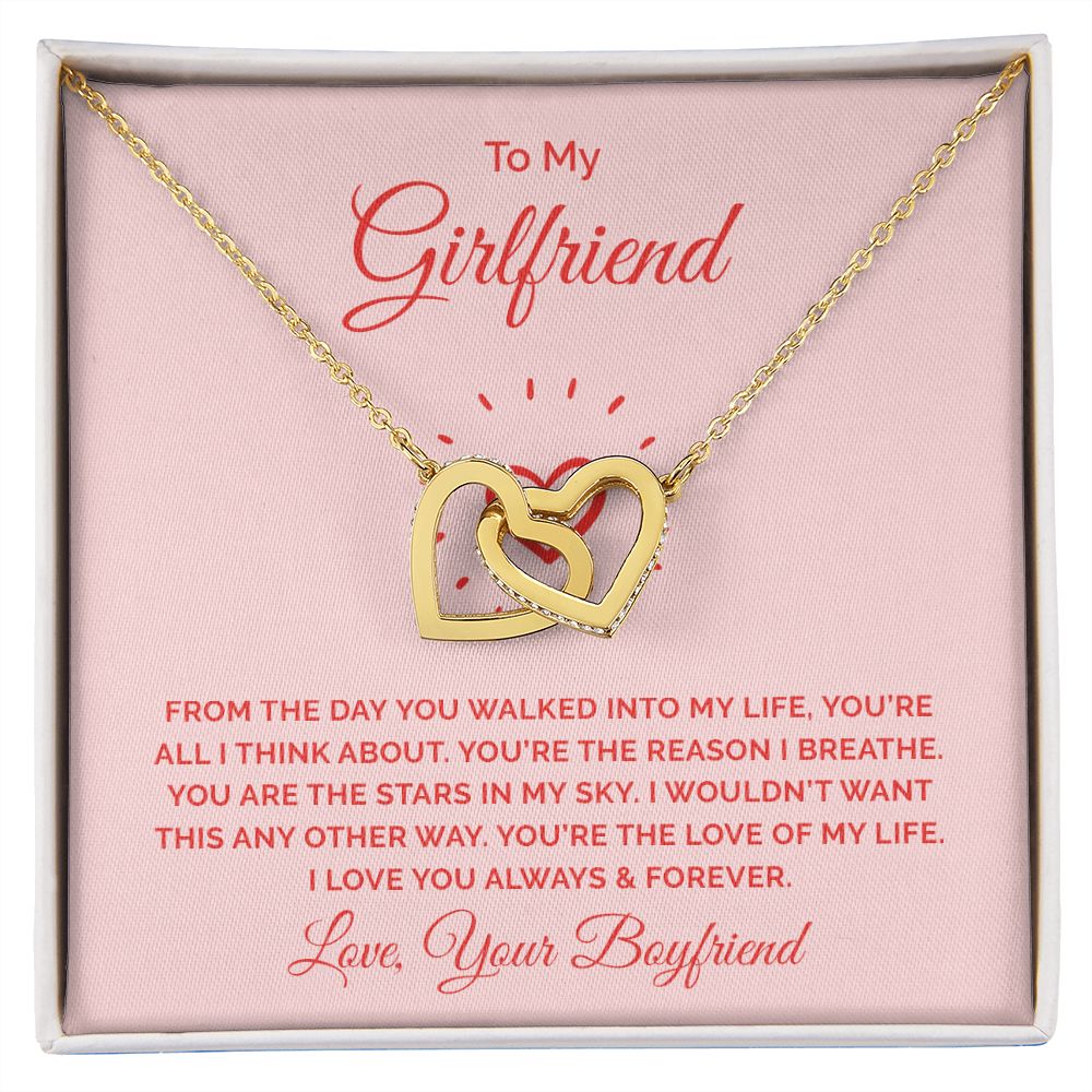 To My Girlfriend From the Day You Walked Into My Life Inseparable Necklace-Express Your Love Gifts