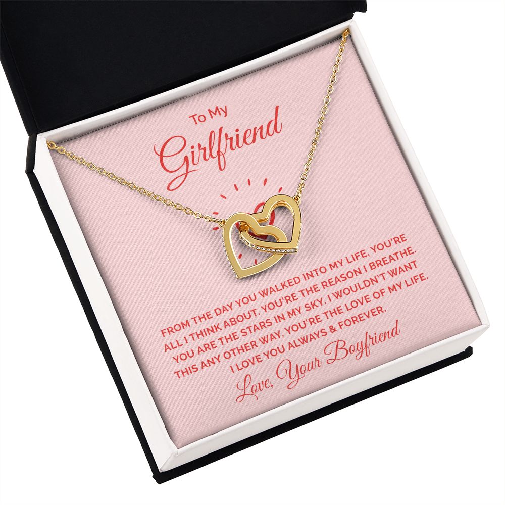 To My Girlfriend From the Day You Walked Into My Life Inseparable Necklace-Express Your Love Gifts