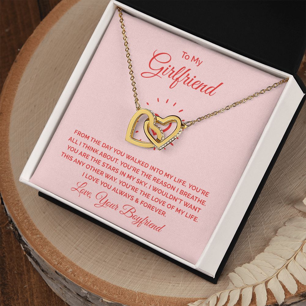 To My Girlfriend From the Day You Walked Into My Life Inseparable Necklace-Express Your Love Gifts