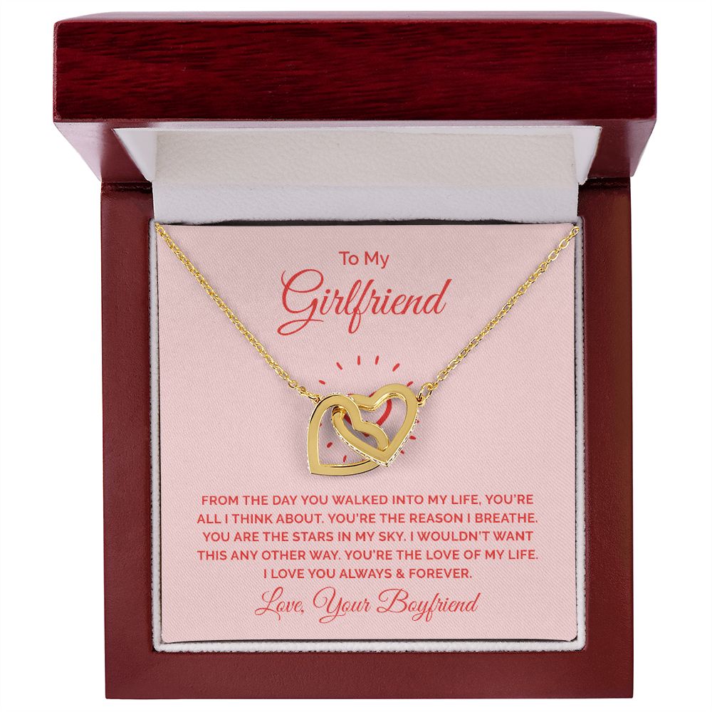 To My Girlfriend From the Day You Walked Into My Life Inseparable Necklace-Express Your Love Gifts