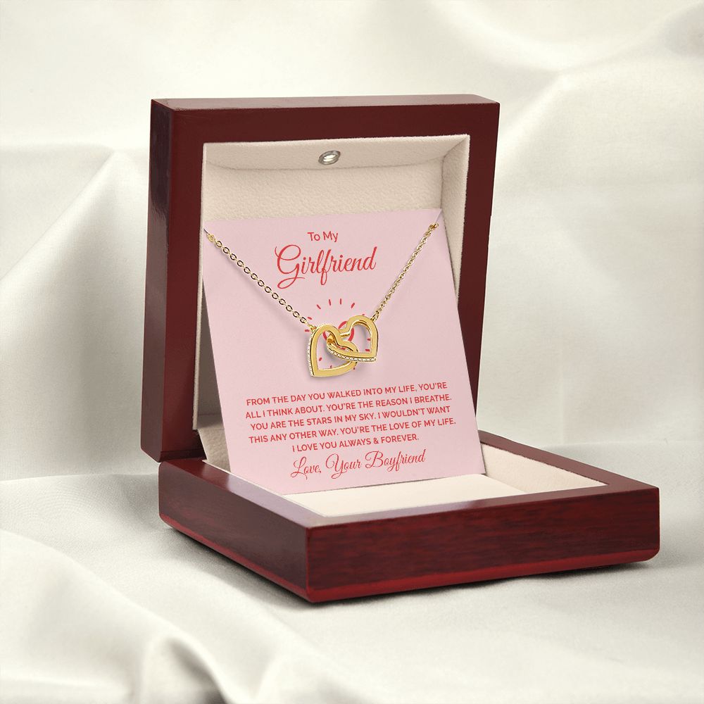 To My Girlfriend From the Day You Walked Into My Life Inseparable Necklace-Express Your Love Gifts