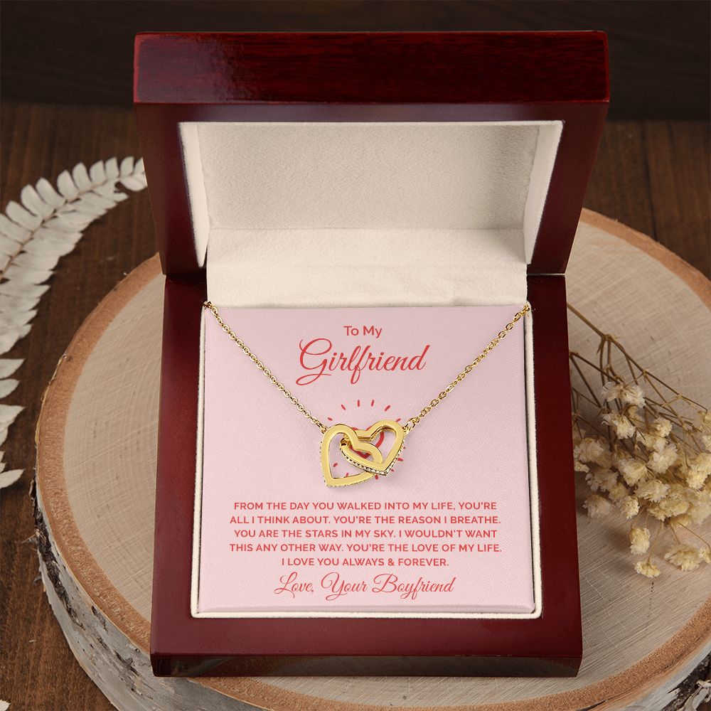 To My Girlfriend From the Day You Walked Into My Life Inseparable Necklace-Express Your Love Gifts