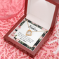 To My Girlfriend Future is Brighter Forever Necklace w Message Card-Express Your Love Gifts