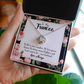 To My Girlfriend Future is Brighter Infinity Knot Necklace Message Card-Express Your Love Gifts