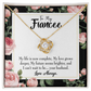 To My Girlfriend Future is Brighter Infinity Knot Necklace Message Card-Express Your Love Gifts