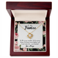 To My Girlfriend Future is Brighter Infinity Knot Necklace Message Card-Express Your Love Gifts