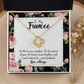 To My Girlfriend Future is Brighter Infinity Knot Necklace Message Card-Express Your Love Gifts
