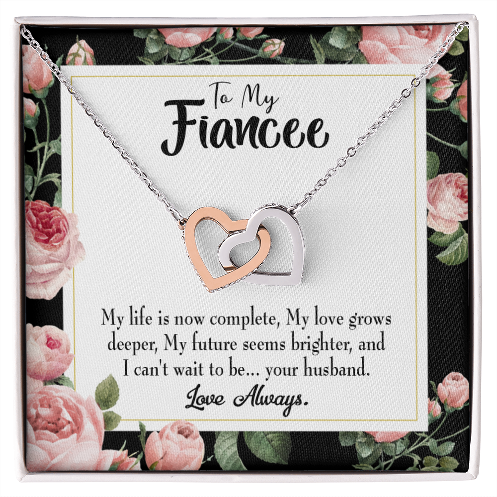 To My Girlfriend Future is Brighter Inseparable Necklace-Express Your Love Gifts