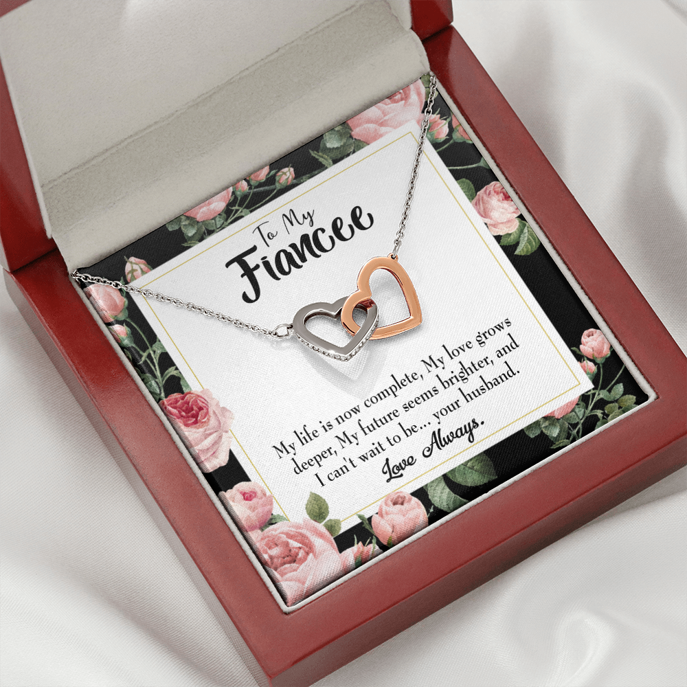 To My Girlfriend Future is Brighter Inseparable Necklace-Express Your Love Gifts
