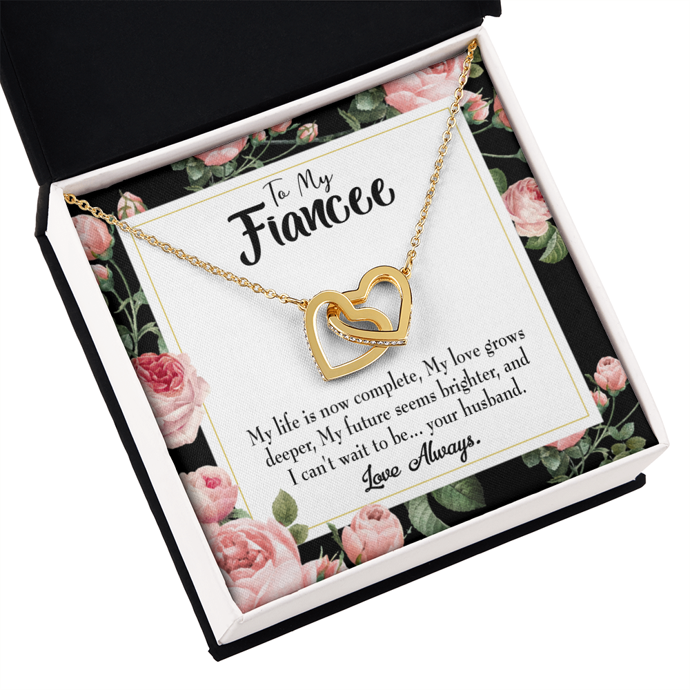 To My Girlfriend Future is Brighter Inseparable Necklace-Express Your Love Gifts