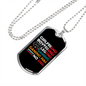 To My Girlfriend Gaming Design for Gaming Lover Girlfriend Necklace Stainless Steel or 18k Gold Dog Tag 24" Chain-Express Your Love Gifts