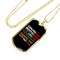 To My Girlfriend Gaming Design for Gaming Lover Girlfriend Necklace Stainless Steel or 18k Gold Dog Tag 24" Chain-Express Your Love Gifts