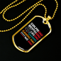 To My Girlfriend Gaming Design for Gaming Lover Girlfriend Necklace Stainless Steel or 18k Gold Dog Tag 24" Chain-Express Your Love Gifts