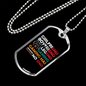 To My Girlfriend Gaming Design for Gaming Lover Girlfriend Necklace Stainless Steel or 18k Gold Dog Tag 24" Chain-Express Your Love Gifts