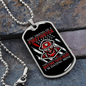 To My Girlfriend Girl Friend of a Firefighter Necklace Stainless Steel or 18k Gold Dog Tag 24" Chain-Express Your Love Gifts
