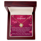To My Girlfriend Girlfriend Deep Joy And True Contentment Infinity Knot Necklace Message Card-Express Your Love Gifts