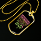 To My Girlfriend Girlfriend Fiance Wife Necklace Stainless Steel or 18k Gold Dog Tag 24" Chain-Express Your Love Gifts