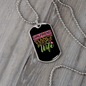 To My Girlfriend Girlfriend Fiance Wife Necklace Stainless Steel or 18k Gold Dog Tag 24" Chain-Express Your Love Gifts