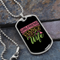 To My Girlfriend Girlfriend Fiance Wife Necklace Stainless Steel or 18k Gold Dog Tag 24" Chain-Express Your Love Gifts